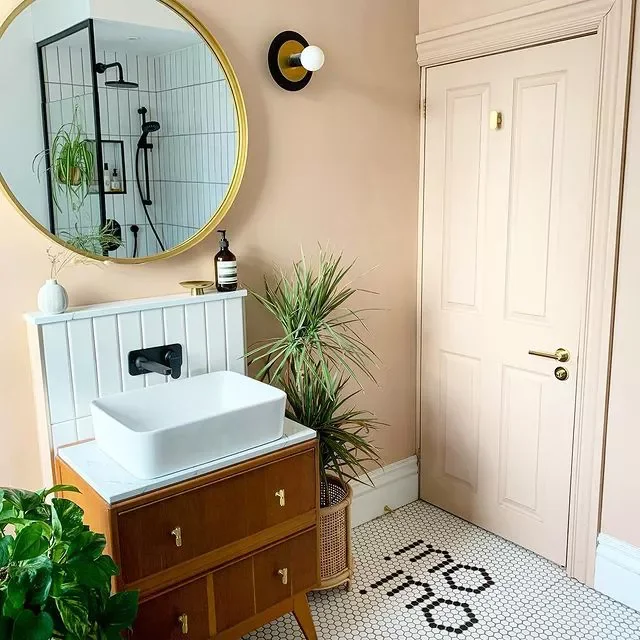 40 Stunning Pink Bathroom Ideas That Balance Playfulness with Elegance 19 Try Subtle Pink Wall Paint