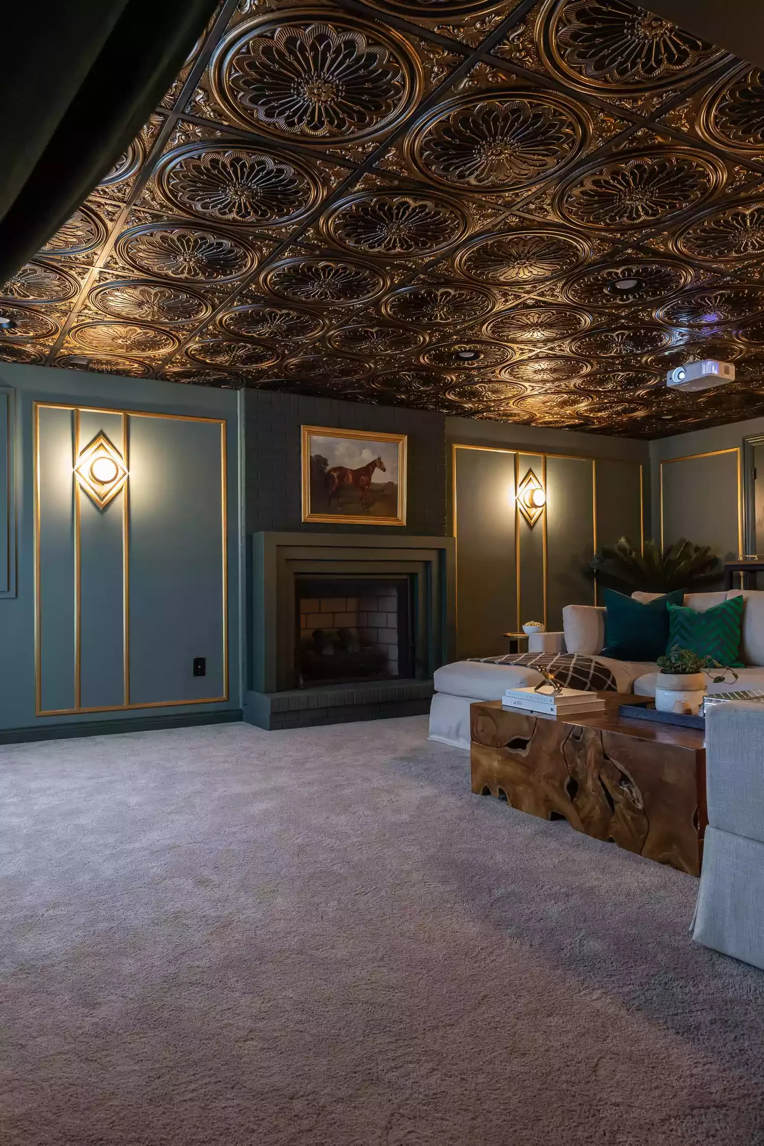 15 Budget-Friendly Ceiling Transformations That Look Like a Million Bucks 16 Try Tiles in the Basement