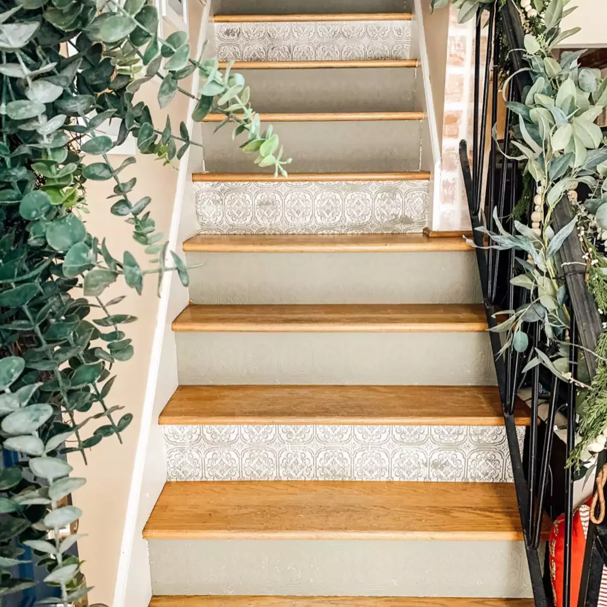 33 Creative Stair Riser Transformations That Will Elevate Your Home 18 Try Tin Tiles