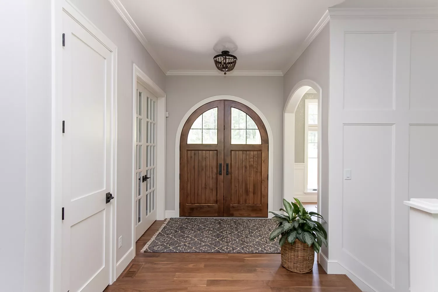 40 Stunning Entryway Lighting Ideas That Will Transform Your Home's First Impression Try a Beaded Fixture