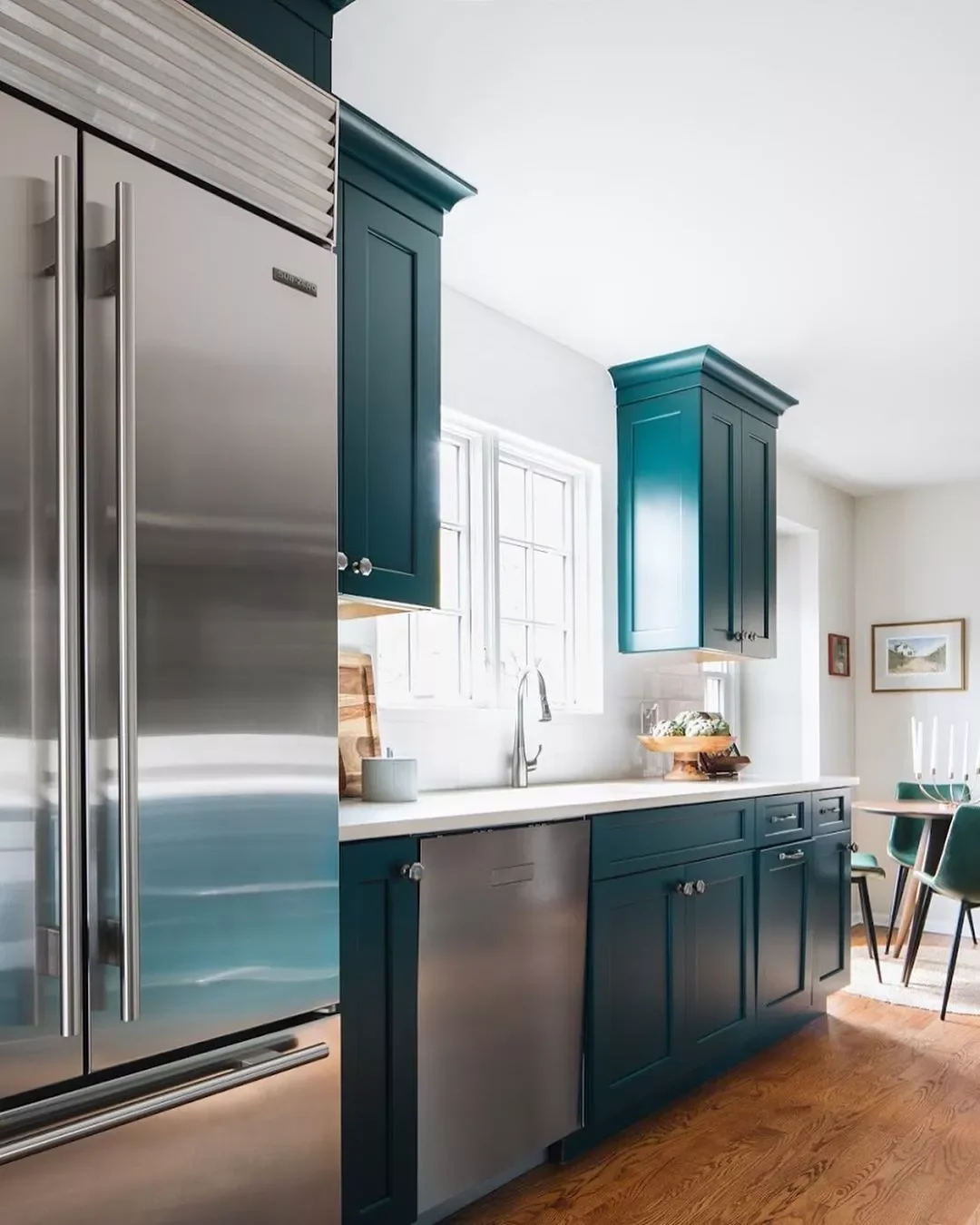 37 Stunning Green Kitchen Cabinet Ideas That Will Transform Your Space Try a Bold Aqua Shade