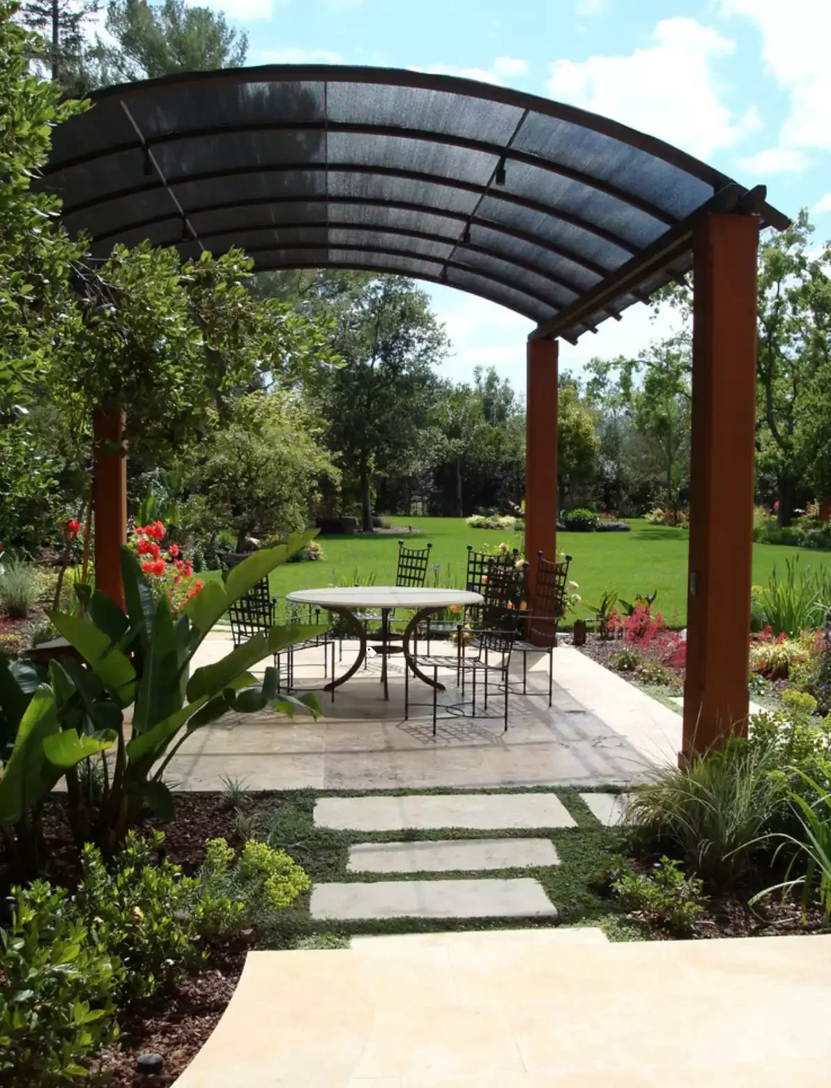 50 Stunning Patio Cover Ideas to Transform Your Outdoor Space Try a Curved Roof