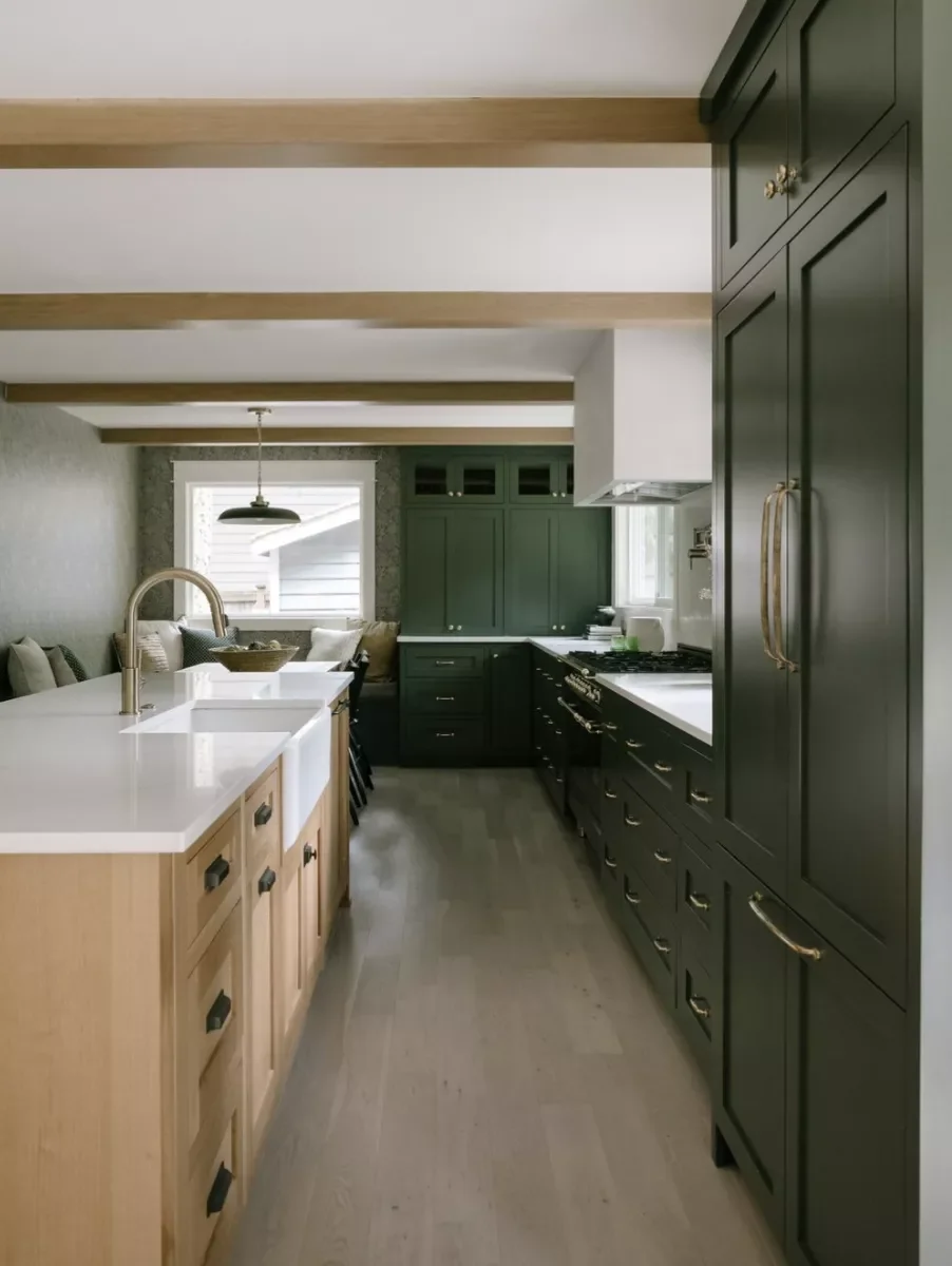 37 Stunning Green Kitchen Cabinet Ideas That Will Transform Your Space Try a Dark Green Shade
