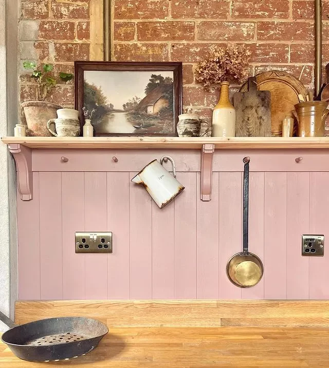 30 Charming Cottagecore Kitchen Design Ideas to Transform Your Space 14 Try a Dusty Pink Hue