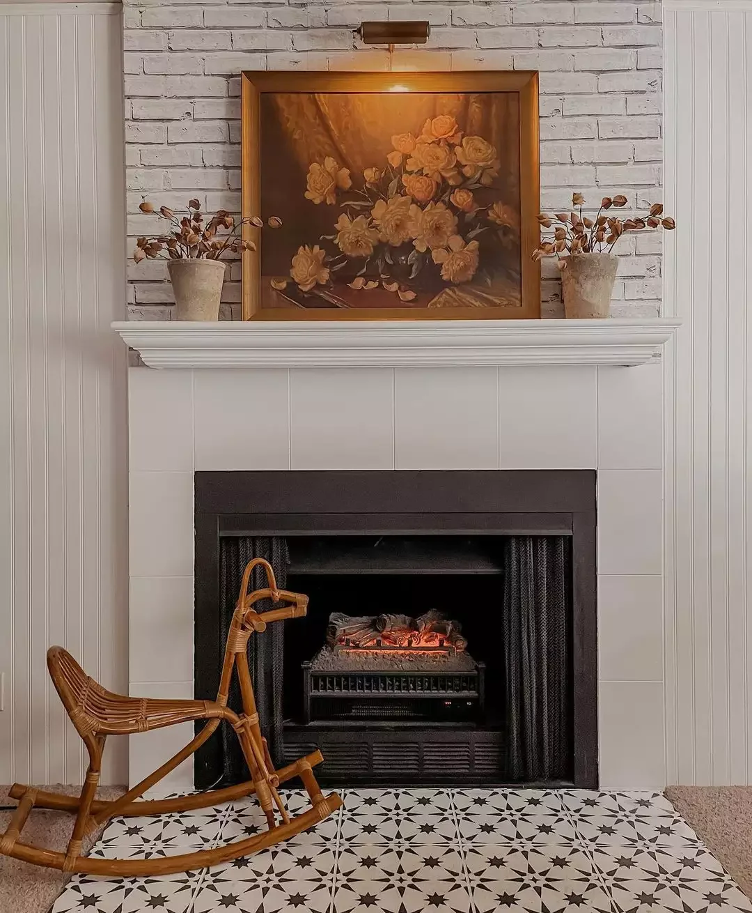 51 Creative Fireplace Mantel Decorating Ideas That Will Transform Your Living Space 46 Try a Floral Theme