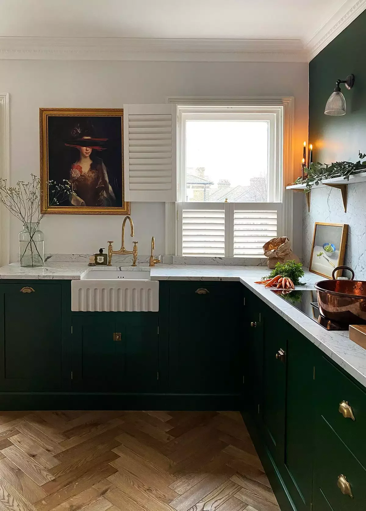 39 Green Kitchen Design Ideas That Never Go Out of Style Try a Green Accent Wall