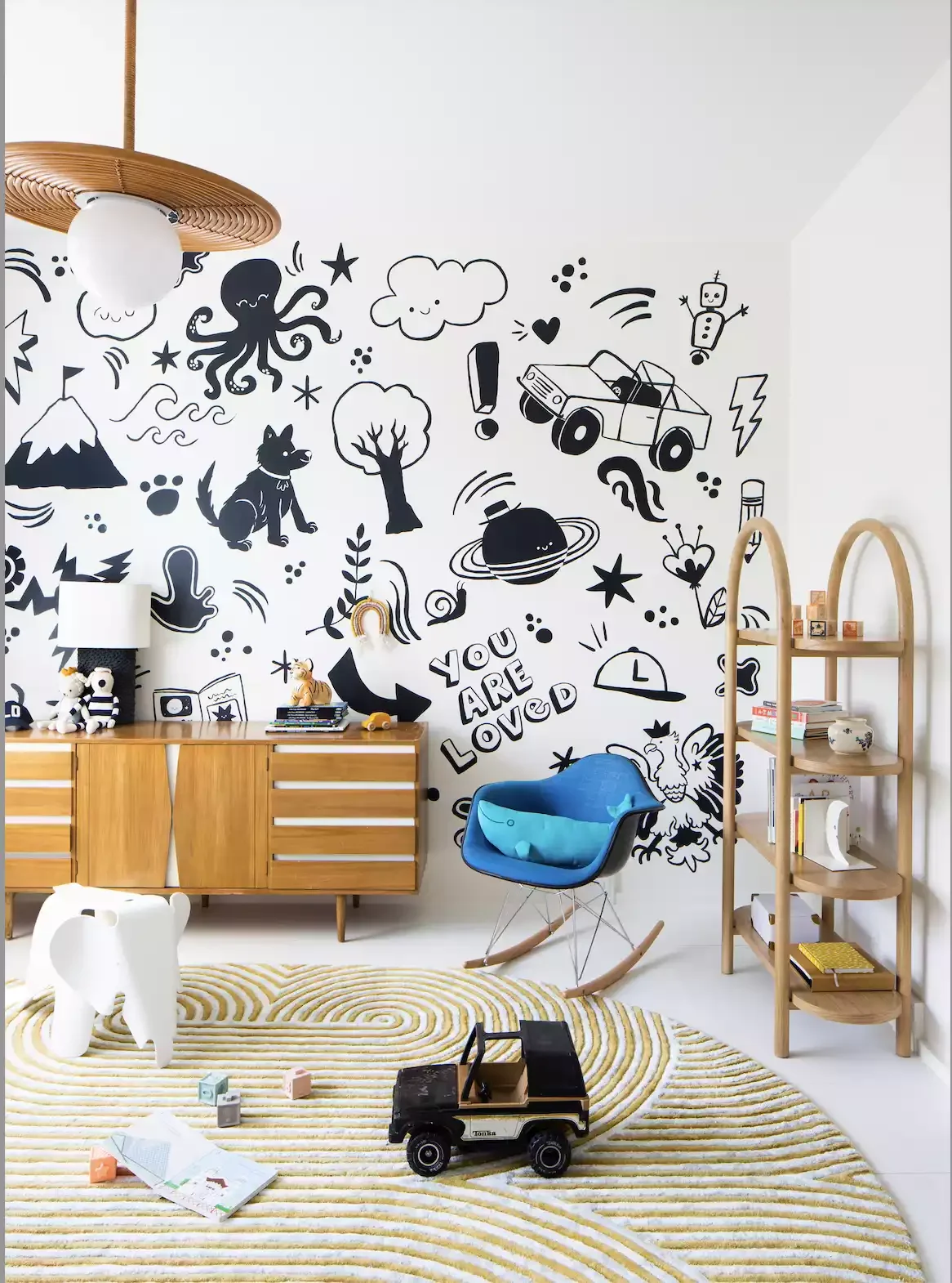 22 Creative Paint Ideas to Transform Your Child's Bedroom into a Playful Paradise 4 Try a Kid-Friendly Mural