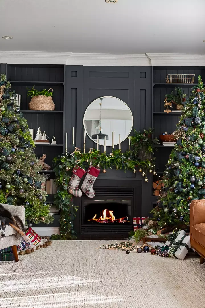 56 Magical Christmas Mantel Decorating Ideas to Transform Your Holiday Home 44 Try a Maximalist Mantel