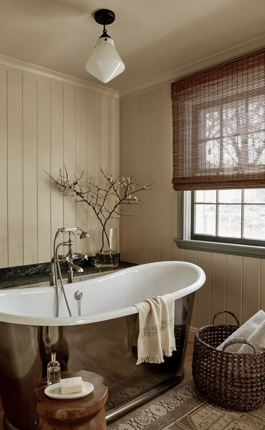 22 Stunning Bathtub Design Ideas That Will Transform Your Bathroom 13 Try a Metallic Finish
