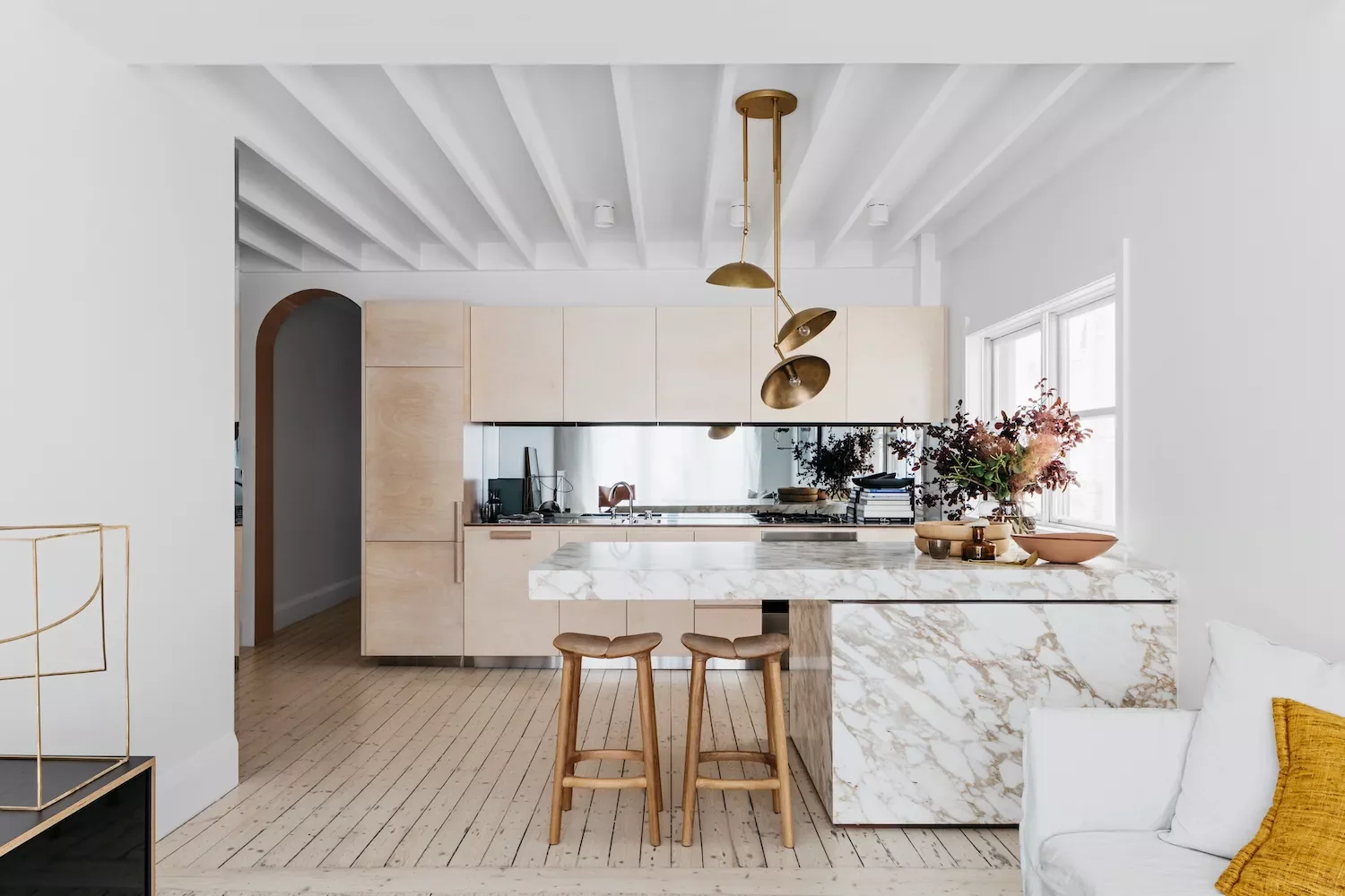 Try a Mirrored Backsplash