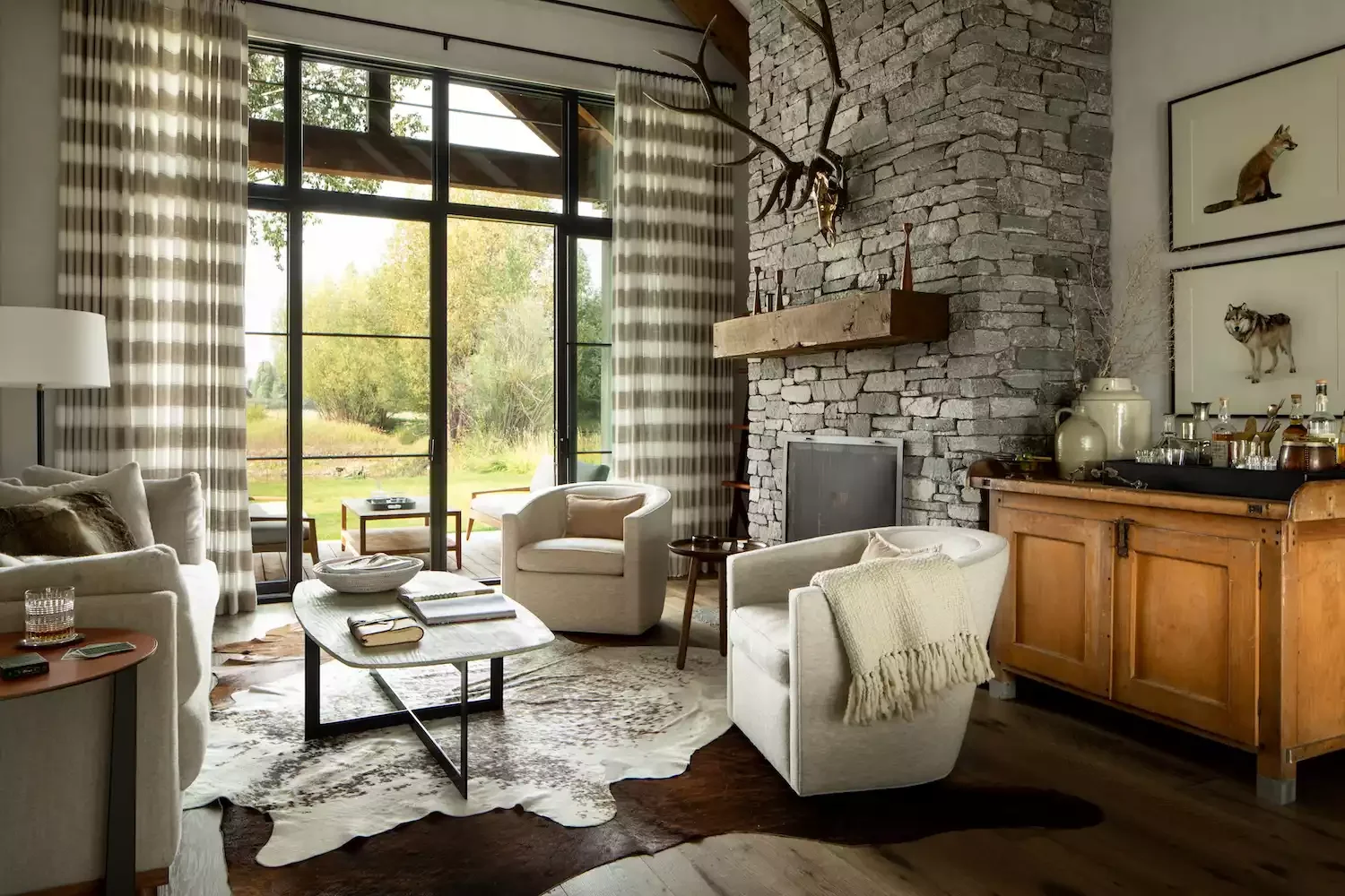 57 Stunning Fireplace Decorating Ideas to Transform Your Living Space 24 Try a Nature-Inspired Motif