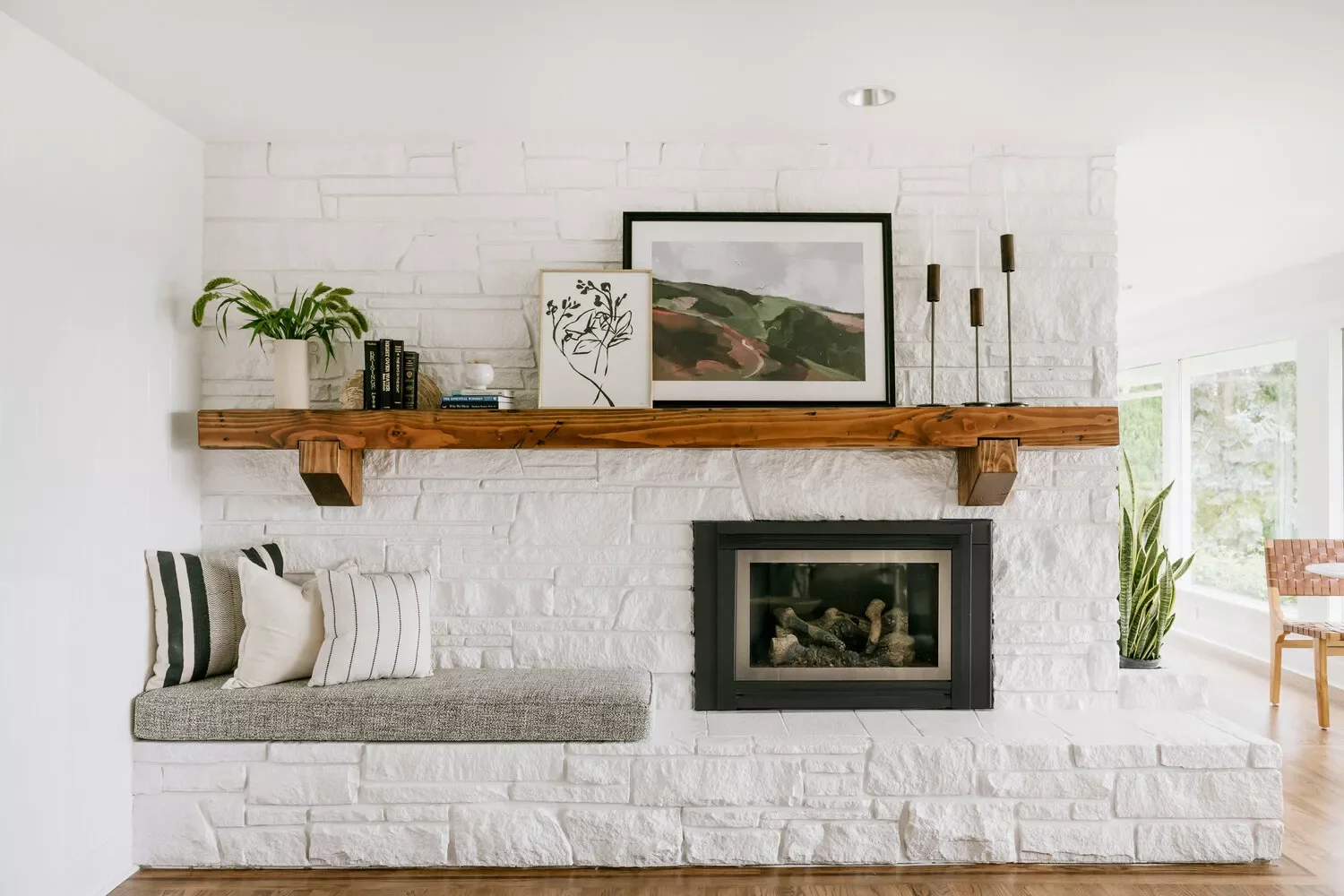 21 Electric Fireplace Ideas That'll Transform Your Living Space 17 Try a Painted Stone Surround