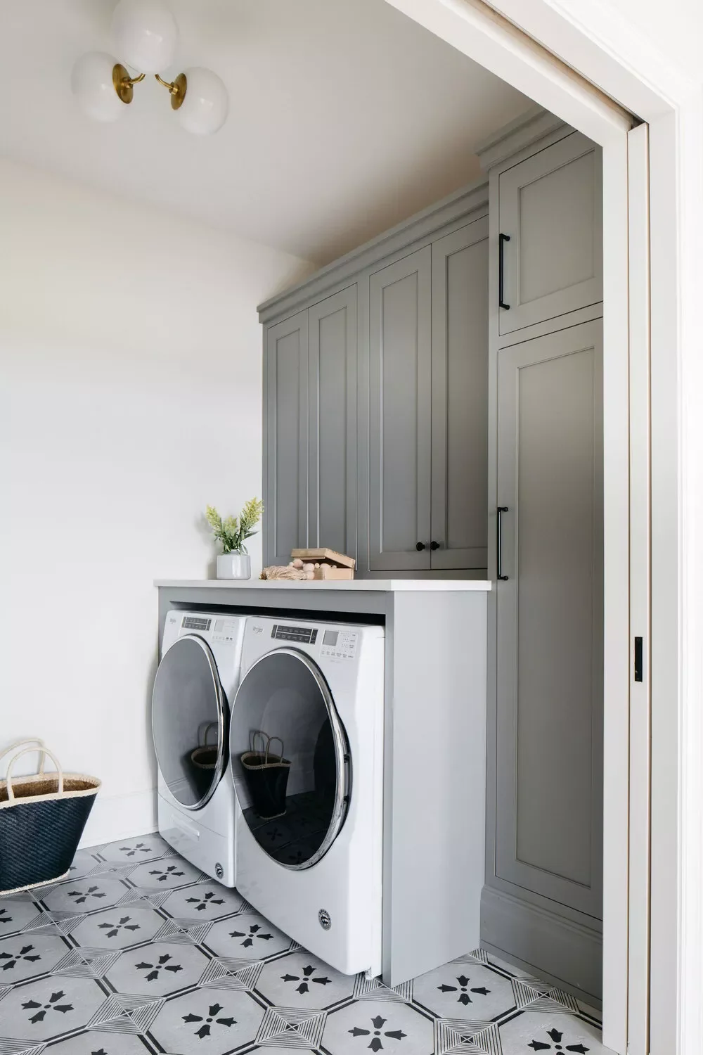 55 Small Laundry Room Ideas That Blend Style With Smart Functionality Try a Pocket Door