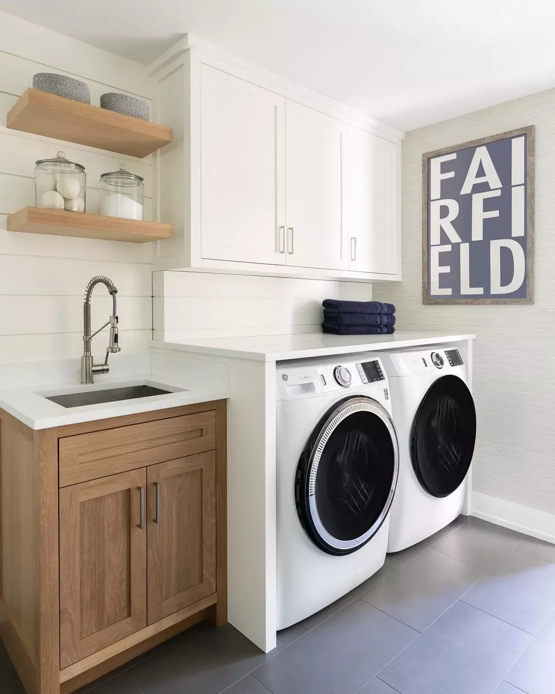 13 Stunning Laundry Room Sink Ideas That Will Transform Your Space Try a Pull-Down Faucet