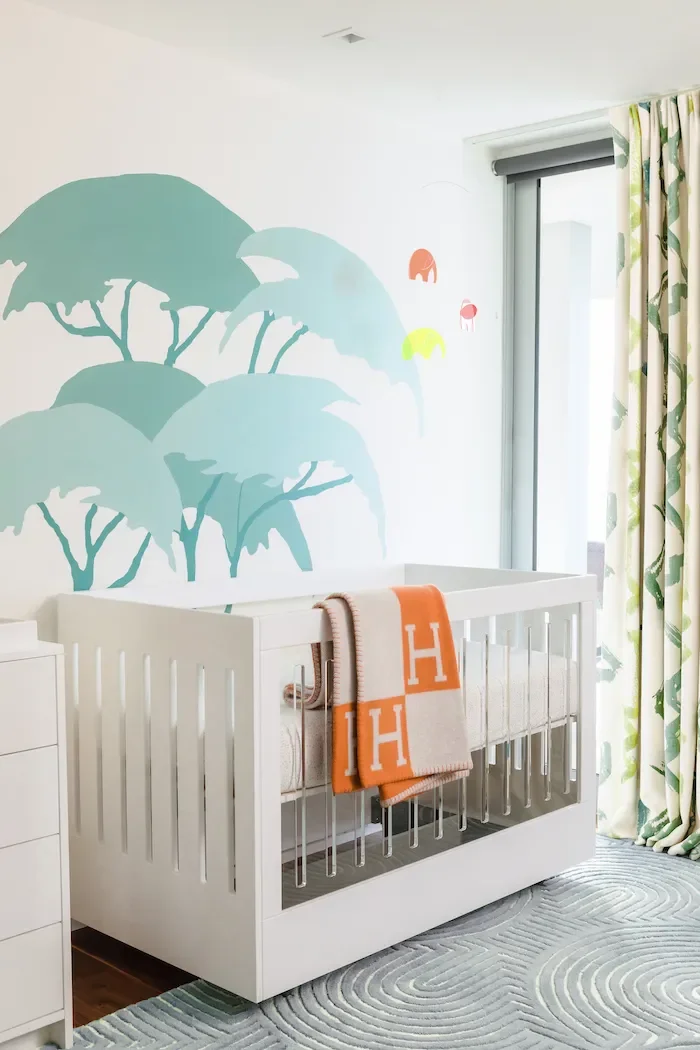 27 Beautiful Sage Green Nursery Ideas to Create Your Baby's Peaceful Haven 23 Try a Sage Wall Decal