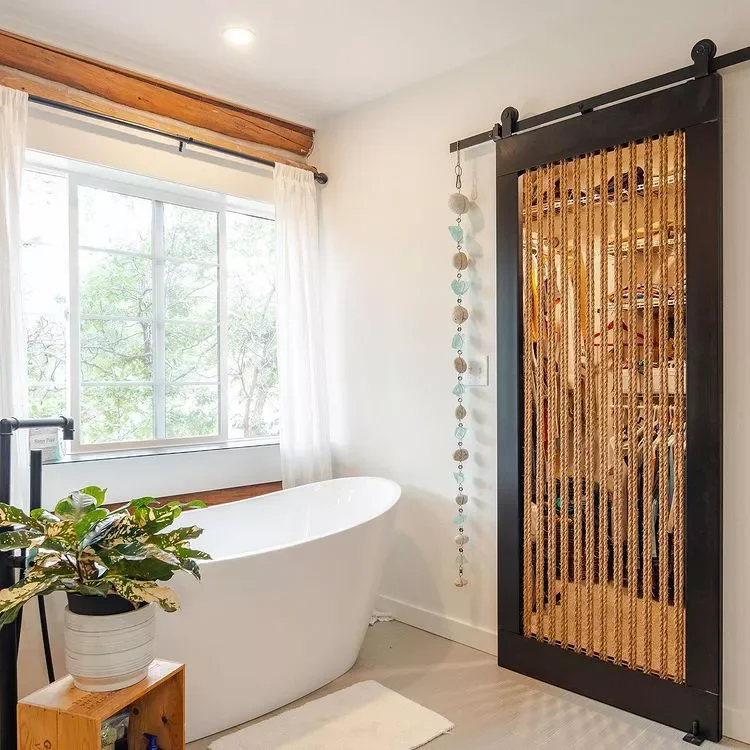21 Gorgeous Closet Curtain Ideas That Instantly Hide Your Clutter Try a Textural Approach