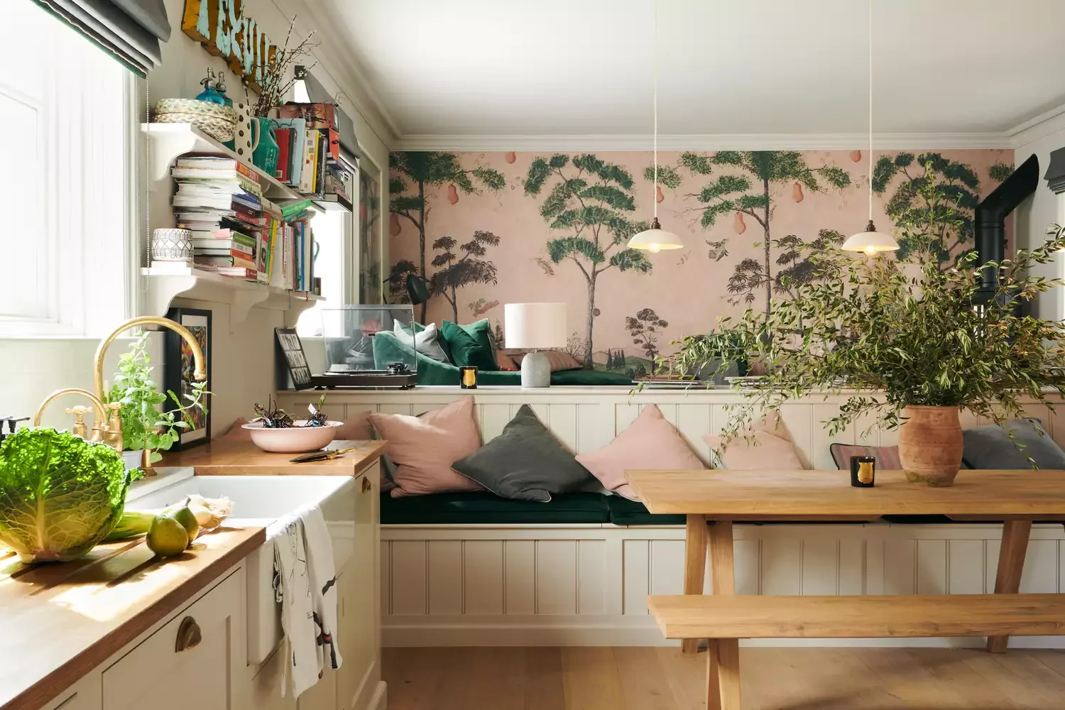 37 Stunning Kitchen Wallpaper Ideas That Will Transform Your Space Try a Wallpaper Mural