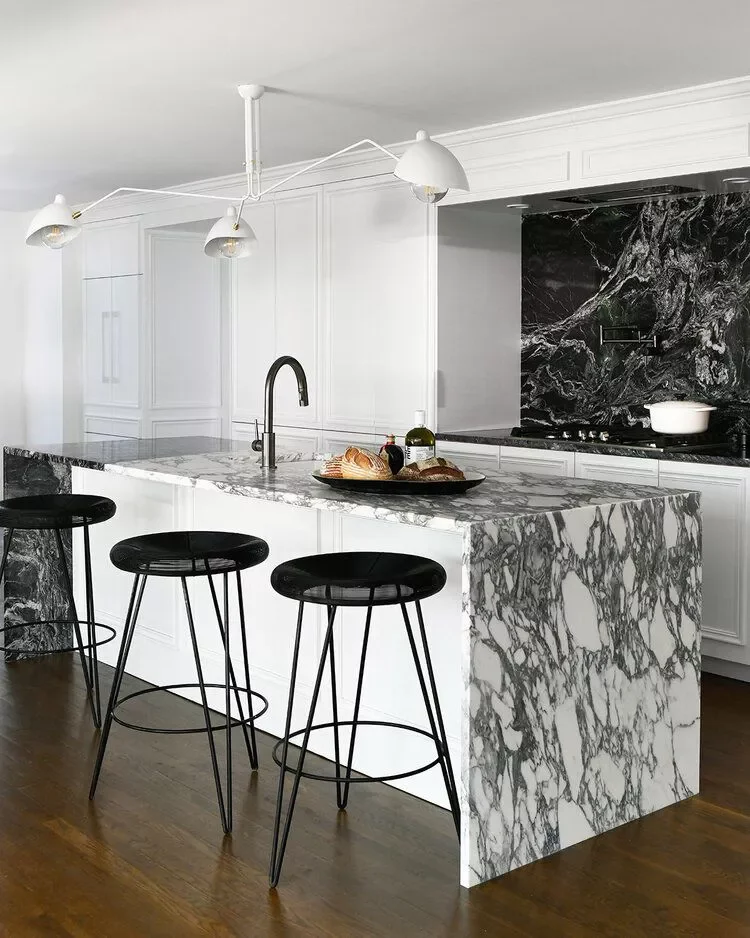 35 Kitchen Renovation Ideas That'll Transform Your Space Try a Waterfall Edge Island