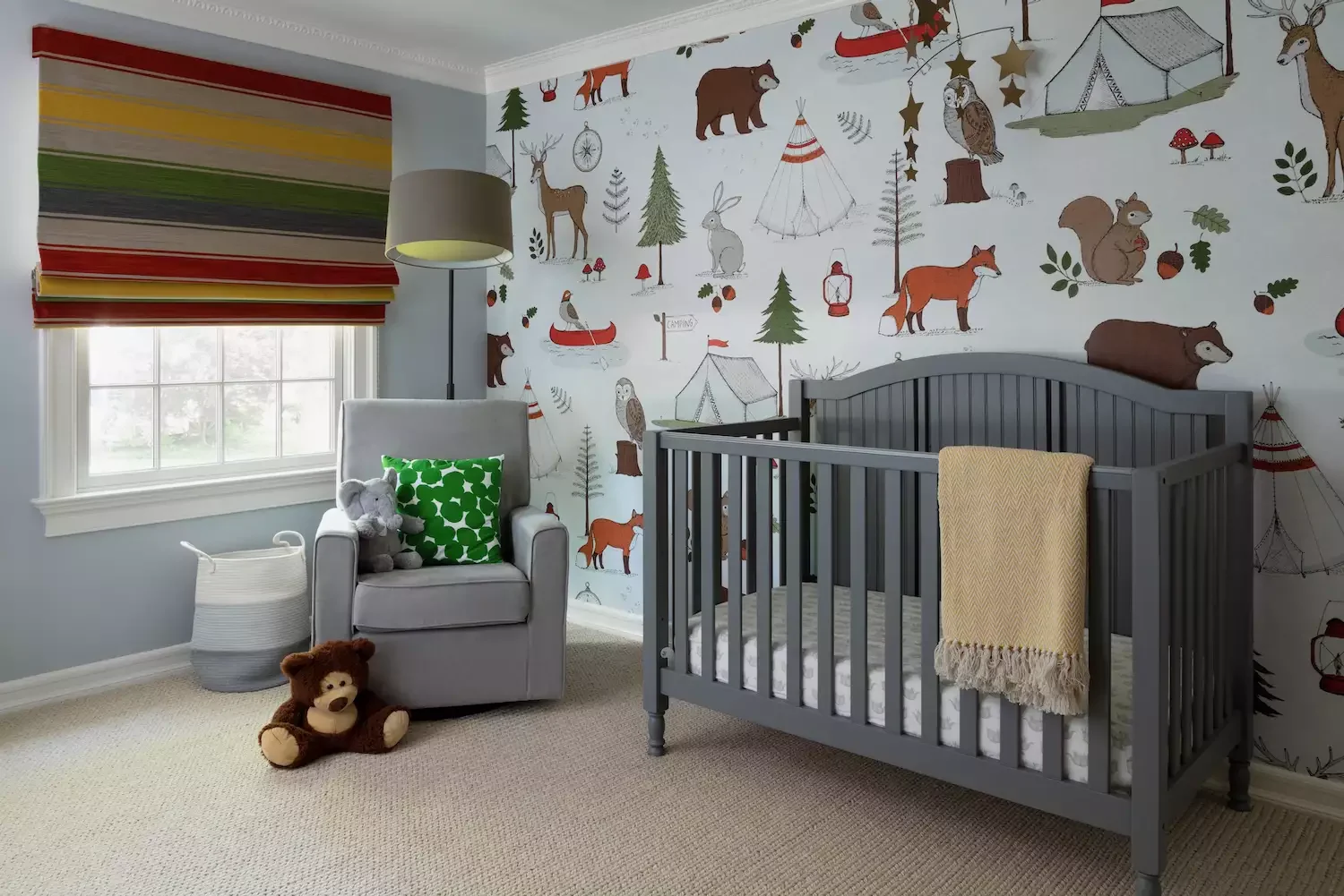 19 Creative Nursery Accent Wall Ideas to Transform Your Baby's Room 7 Try an Animal Theme