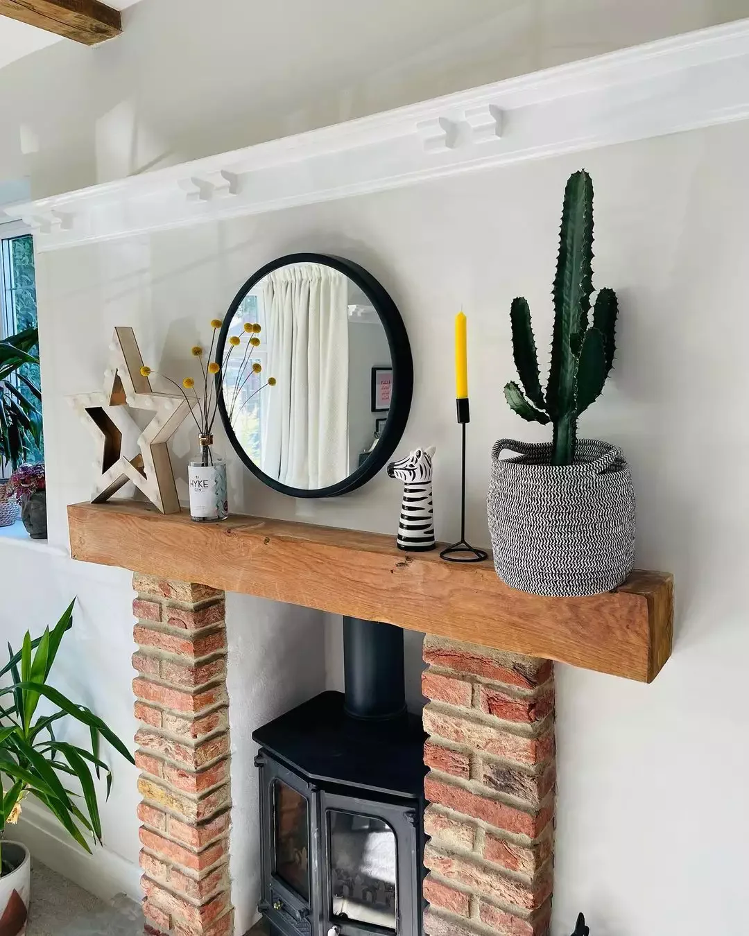 51 Creative Fireplace Mantel Decorating Ideas That Will Transform Your Living Space 19 Try an Eclectic Mix