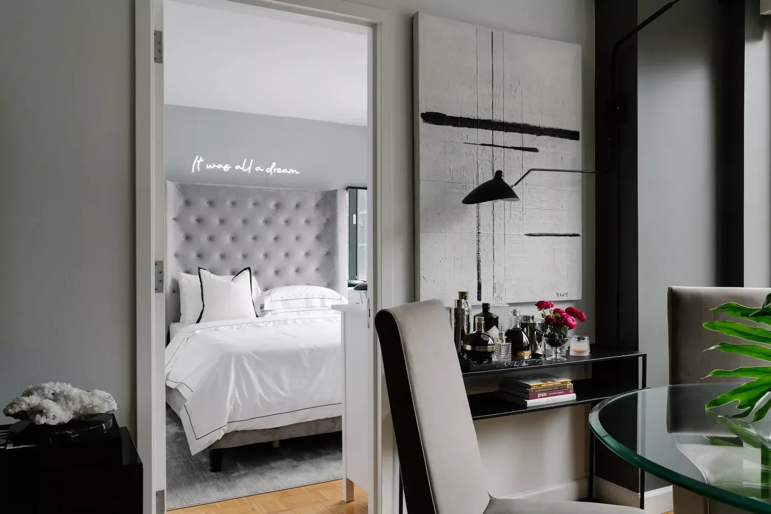 52 Clever Small Bedroom Ideas That Maximize Every Square Inch 40 Try an Extra-Tall Headboard