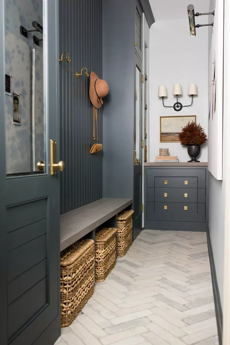 15 Smart Entryway Storage Solutions That Banish Clutter Forever Tuck Away Lidded Baskets