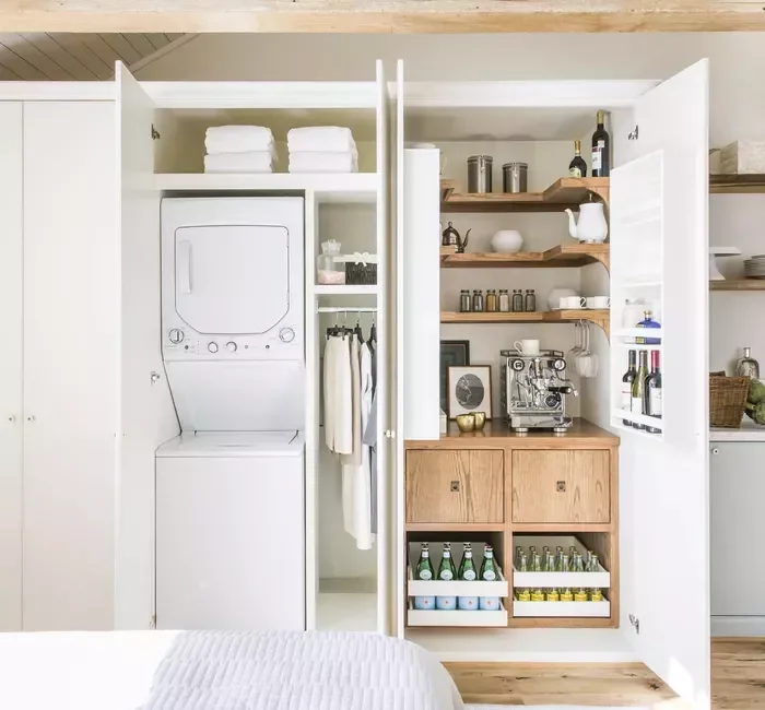 55 Small Laundry Room Ideas That Blend Style With Smart Functionality Tuck In a Laundry Closet