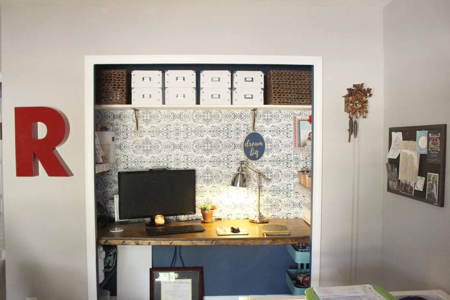 30 Creative Home Office Shelving Solutions to Transform Your Workspace Turn a Closet Into an Office