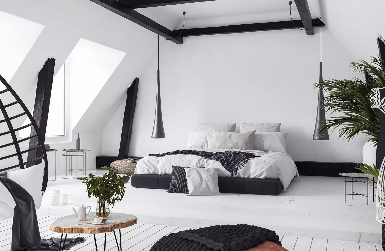 20 Breathtaking Attic Transformations That'll Inspire Your Next Project 21 Tuxedo Bedroom