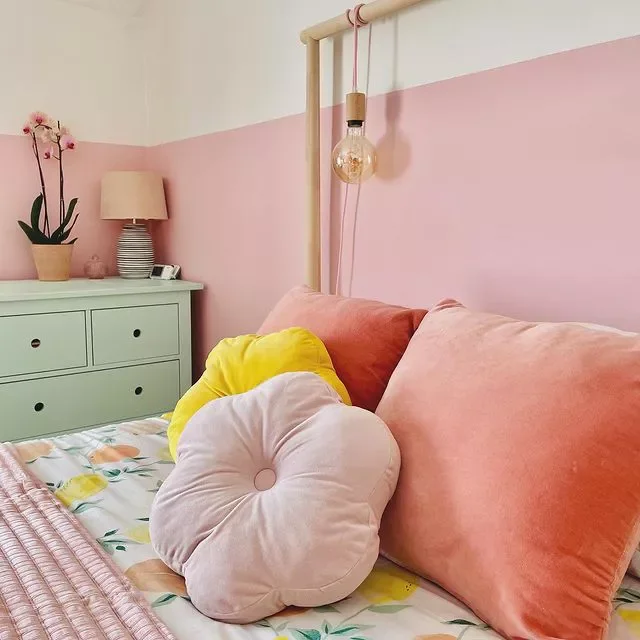 27 Beautiful Pink Room Designs That Will Transform Your Home 10 Two-Tone Pink Room
