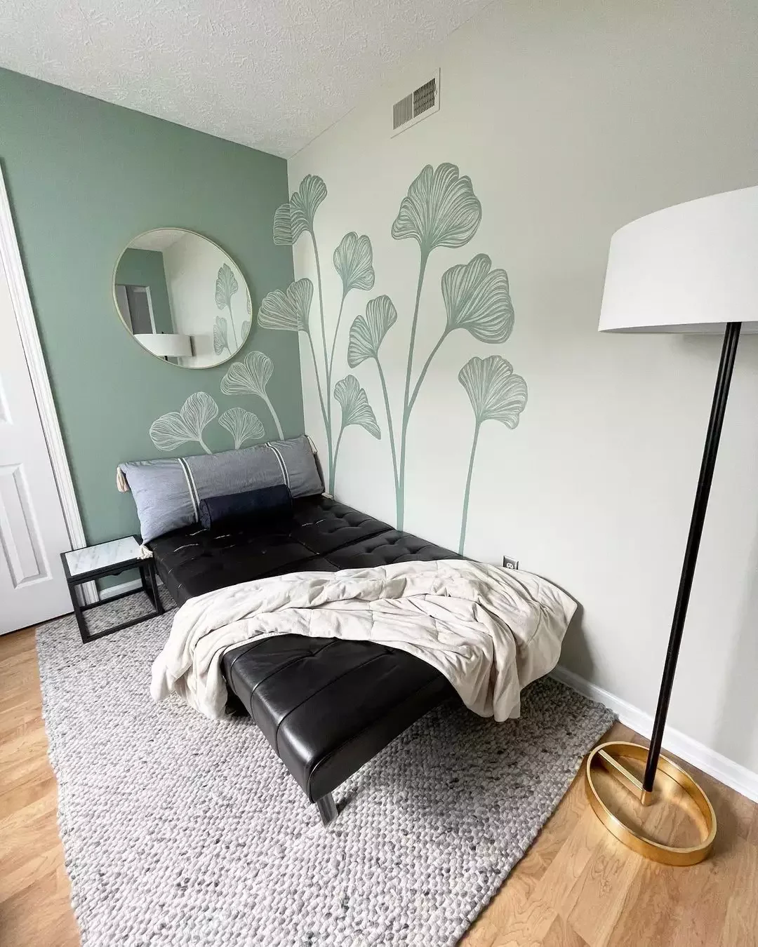 29 Creative Wall Mural Ideas That Will Transform Your Home 24 Two-Toned Decal Accent Wall