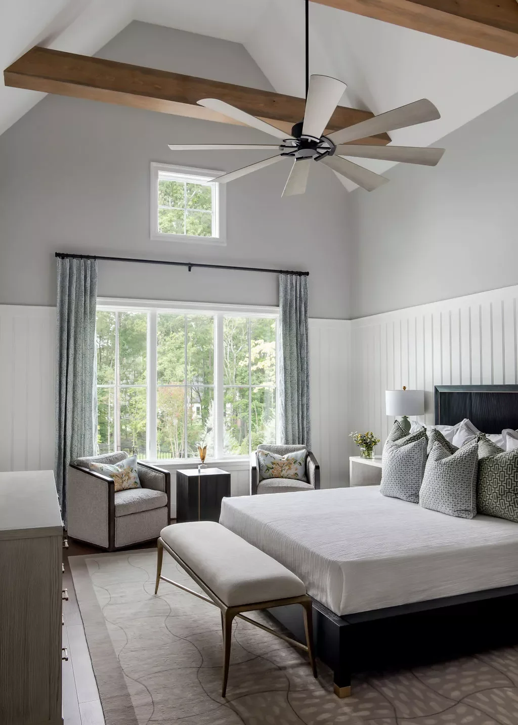 32 Stunning Gray Bedroom Ideas That Will Transform Your Space 21 Two-Toned Gray Bedroom