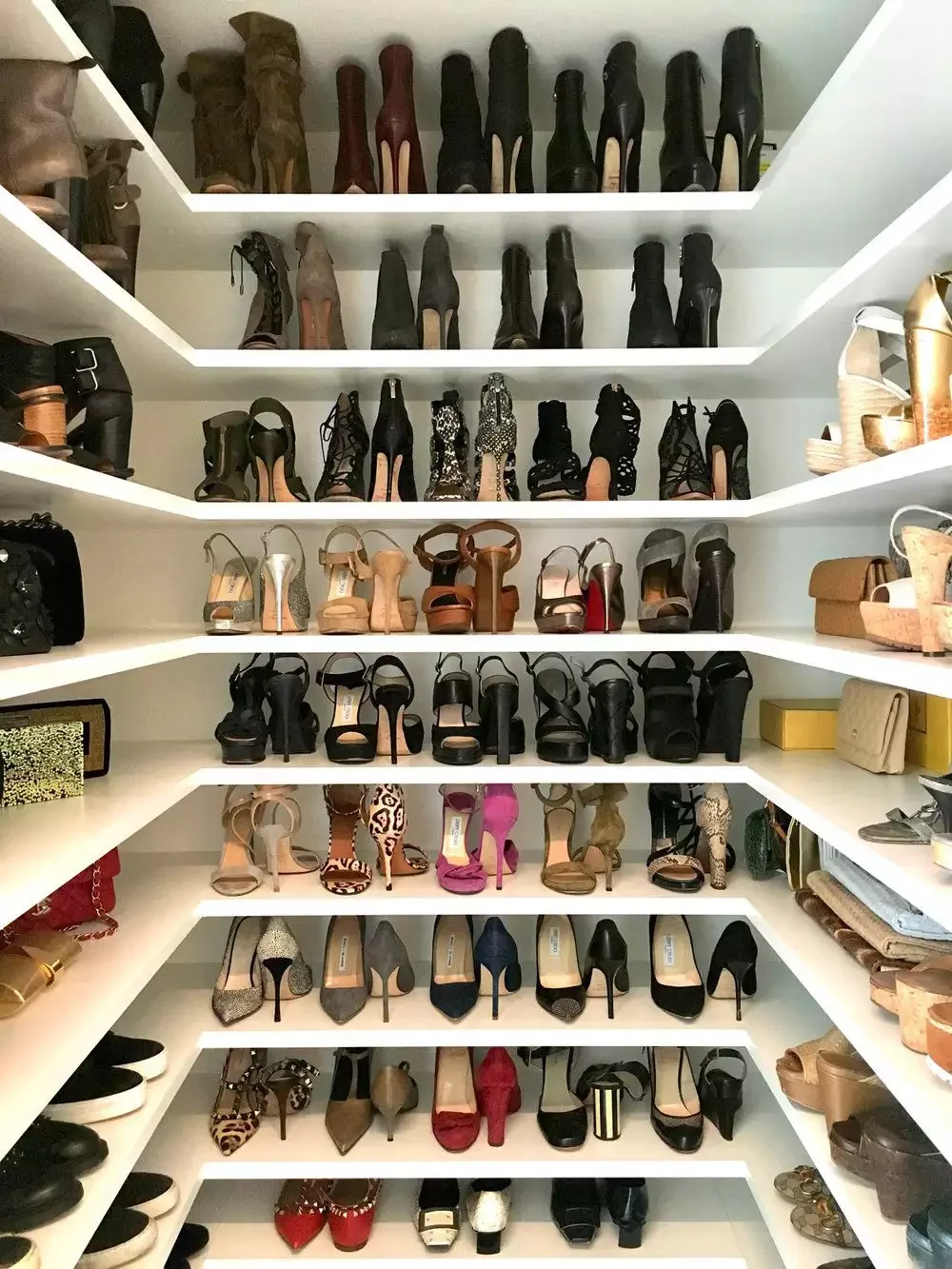 33 Amazing Closet Shelving Ideas That Will Transform Your Storage Space U-Shaped Closet Shelving