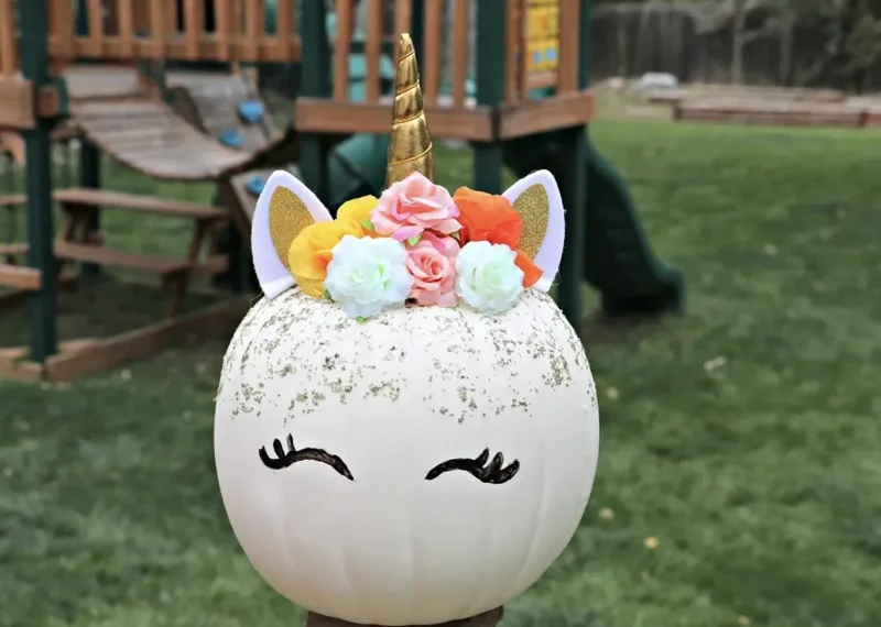 90 Creative Halloween Pumpkin Decorating Ideas to Try This Season 1 Unicorn Pumpkin