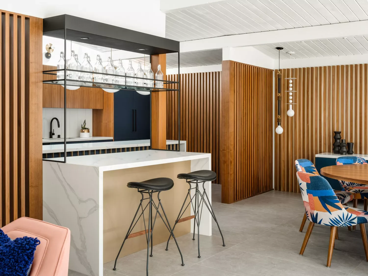 55 Wood Slat Wall Accent Ideas That Make Any Room Look Incredible Unite an Open-Plan Space