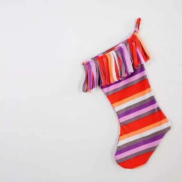41 Creative DIY Christmas Stocking Ideas That Will Transform Your Holiday Decor 21 Upcycled Christmas Stocking