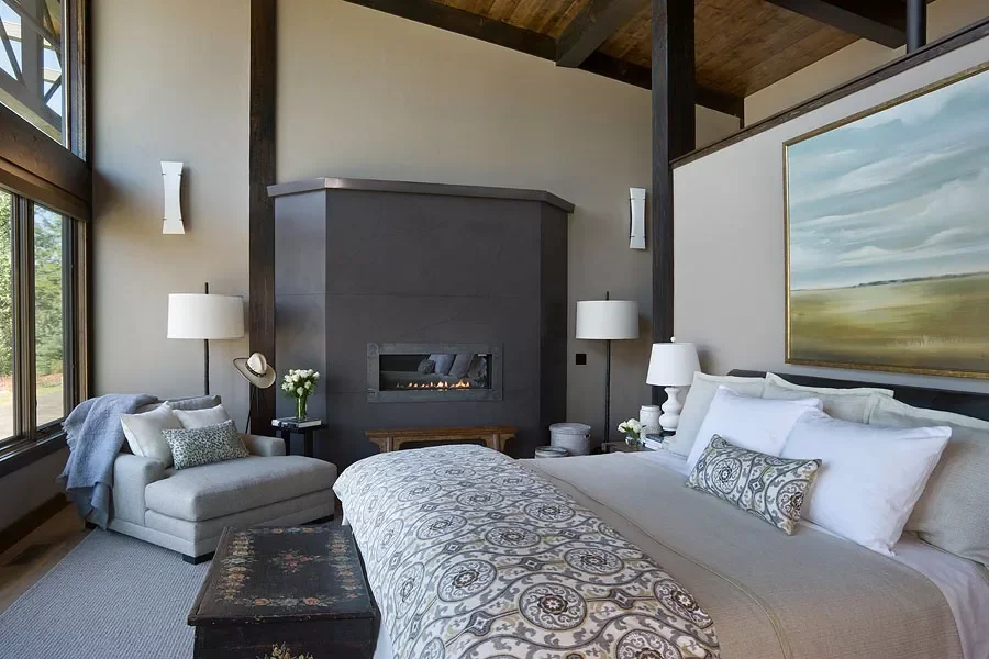 55 Stunning Bedroom Fireplace Ideas That Will Transform Your Sleep Sanctuary 43 Update the Ranch