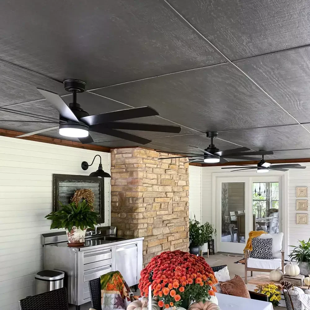 25 Budget-Friendly Porch Ceiling Ideas That'll Transform Your Outdoor Space 14 Use Black Paint for a Cozy Vibe