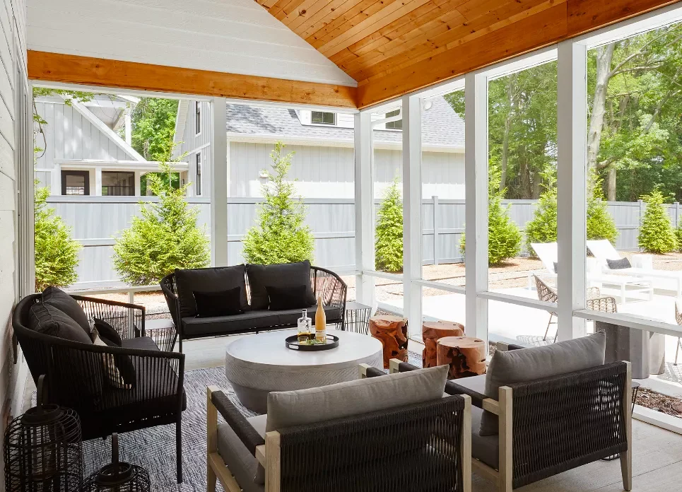 41 Stunning Black Sofa Living Room Ideas That Will Transform Your Space 21 Use Black in an Outdoor Living Space