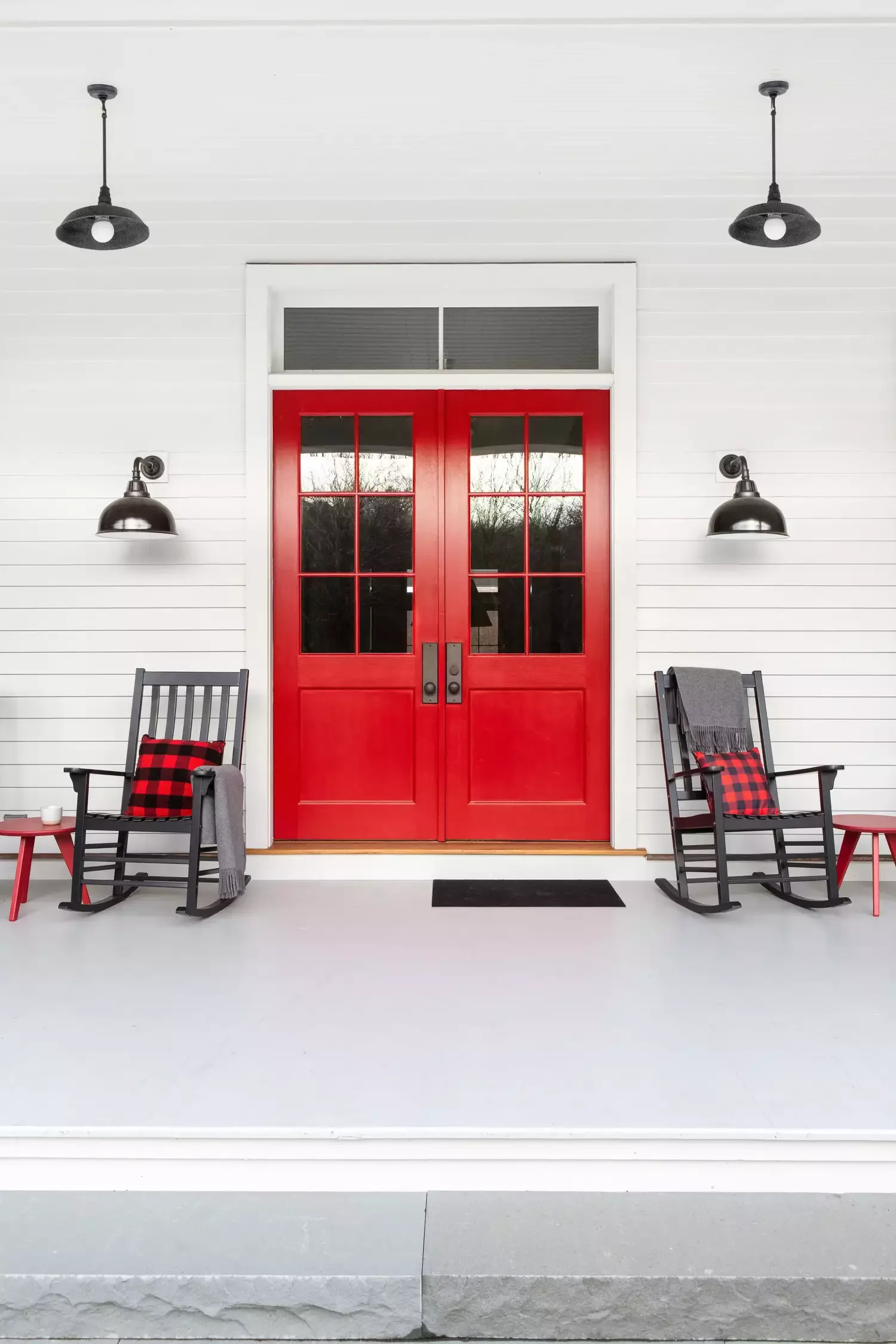 62 Warm and Inviting Front Porch Design Ideas That Welcome Everyone Home 2 Use Bold Color Accents
