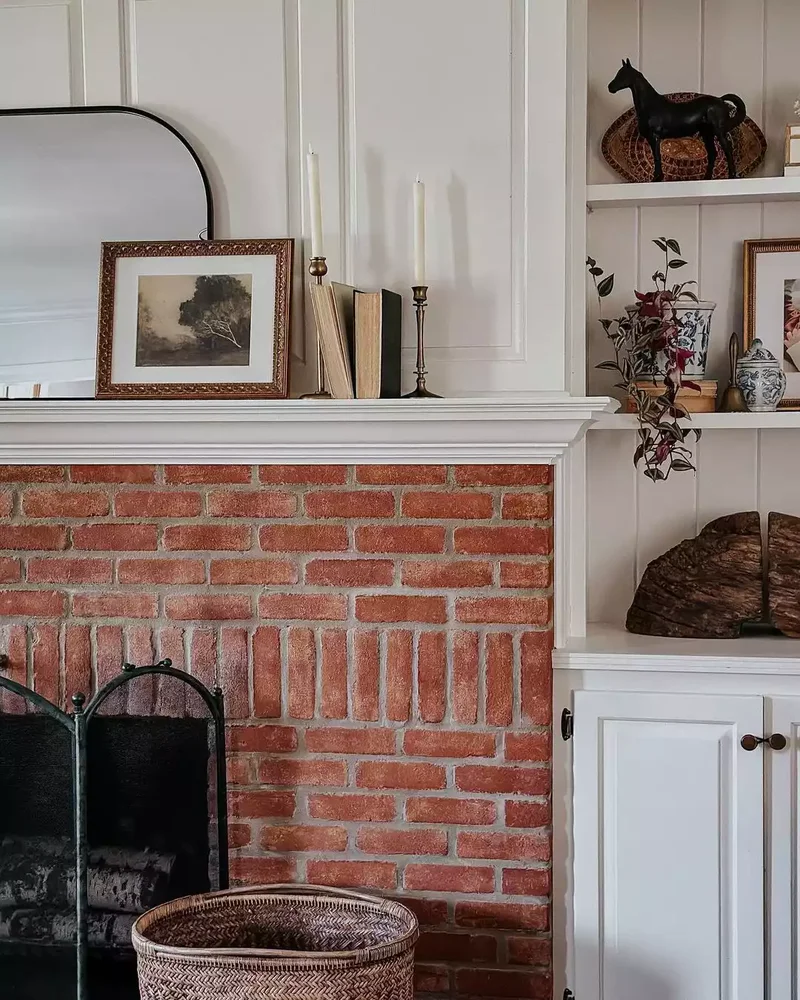44 Beautiful Fireplace Mantel Styling Ideas 31 Use Books as Decor