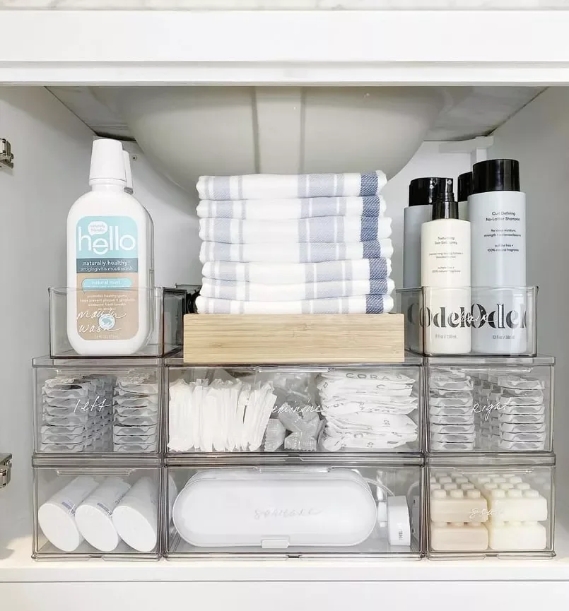 43 Smart Bathroom Storage Solutions That Maximize Every Inch Use Clear Storage Bins