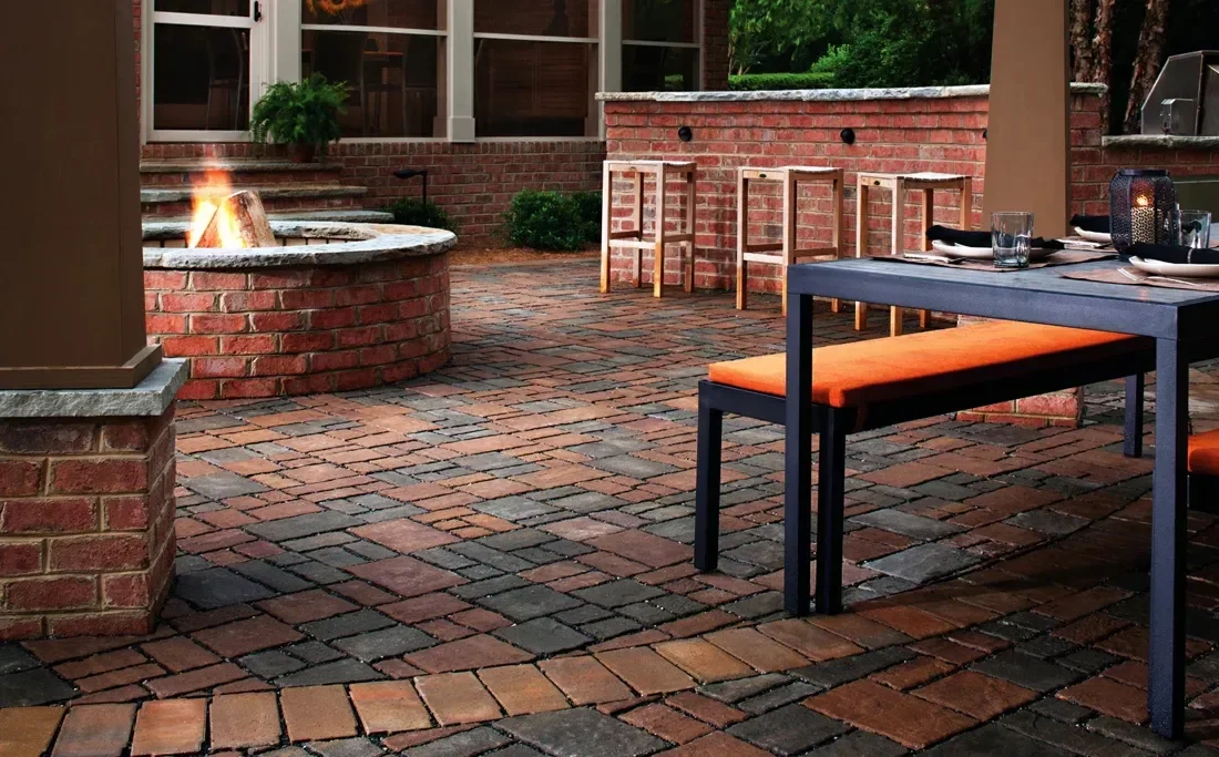 20 Beautiful Brick Fire Pit Designs to Transform Your Outdoor Space 7 Use Concrete-Based Pavers
