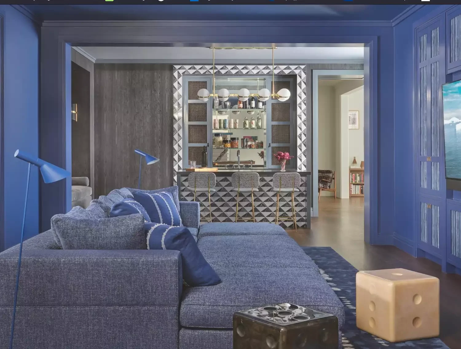 75 Stunning Home Bar Ideas to Transform Your Space Into an Entertainment Haven 23 Use Contrasting Finishes