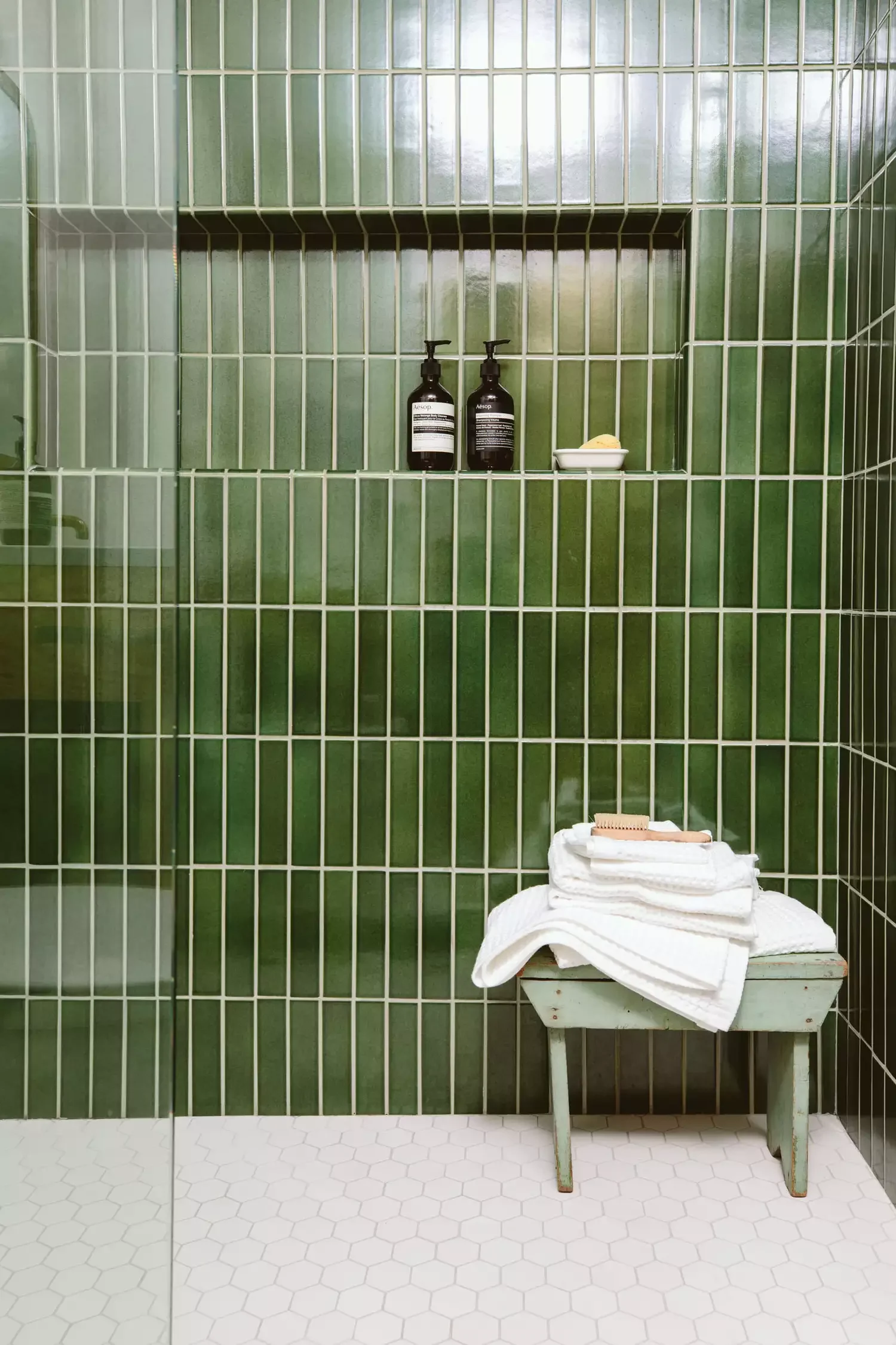 50 Dramatic Dark Bathroom Ideas to Transform Your Space 48 Use Deep Green Tile
