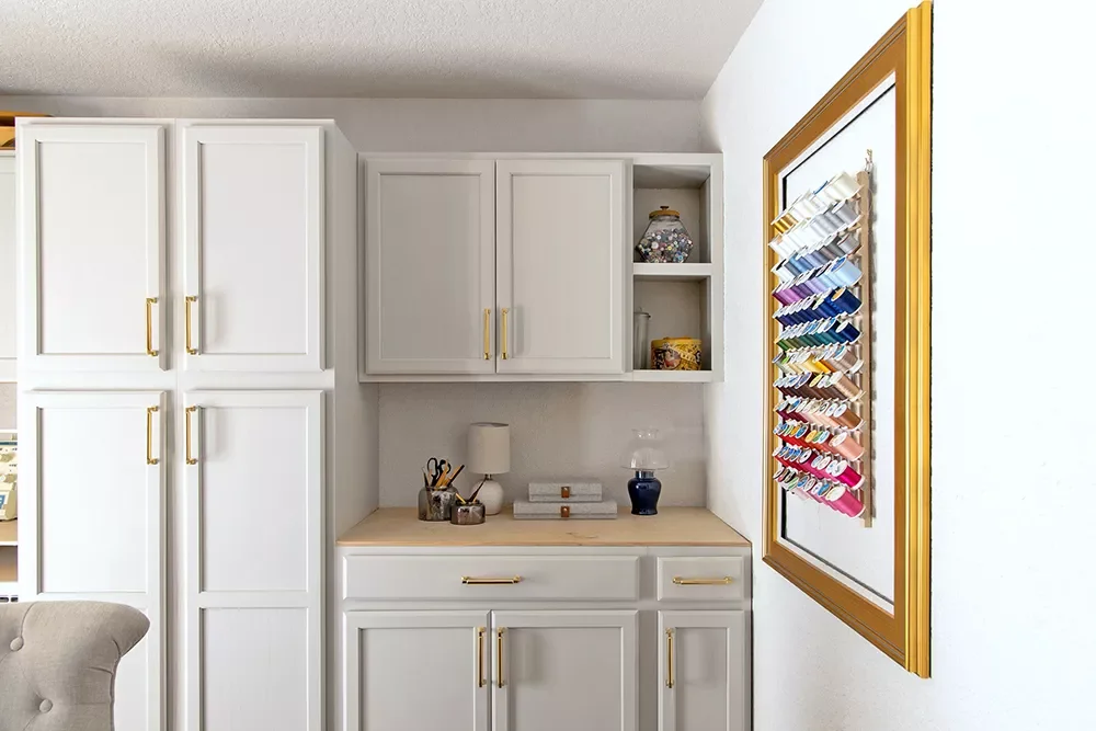 15 Brilliant Ways to Organize Your Craft Room Like a Pro Use Dowels and a Frame to Organize String