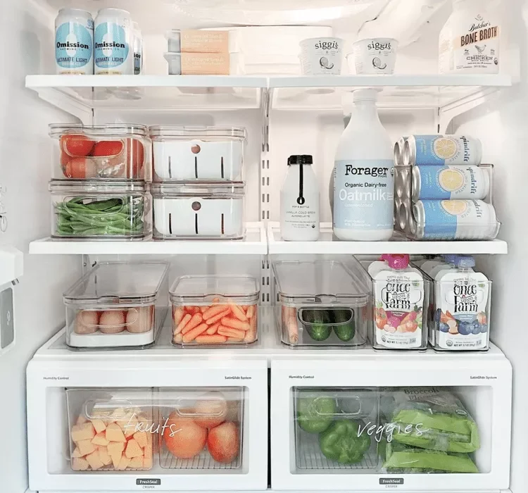 17 Brilliant Fridge Organization Ideas That Will Transform Your Kitchen Use Drawer Dividers in the Deli Meat Drawer