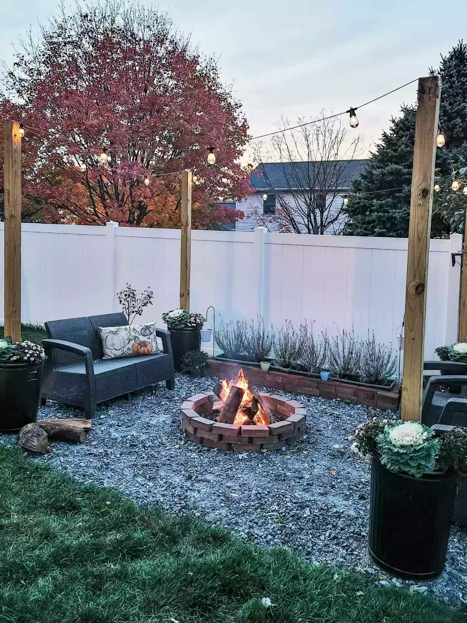 20 Beautiful Brick Fire Pit Designs to Transform Your Outdoor Space 17 Use Leftover Bricks