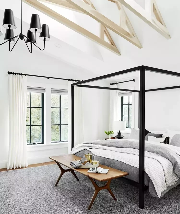 30 Stunning Vaulted Ceiling Ideas to Transform Your Space 23 Use Light Wood Beams