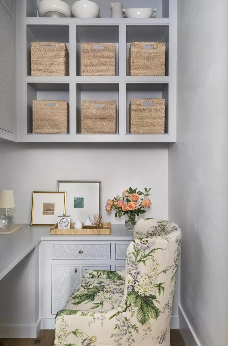 45 Creative Home Office Decorating Ideas That Transform Your Workspace Use Matching Storage Bins